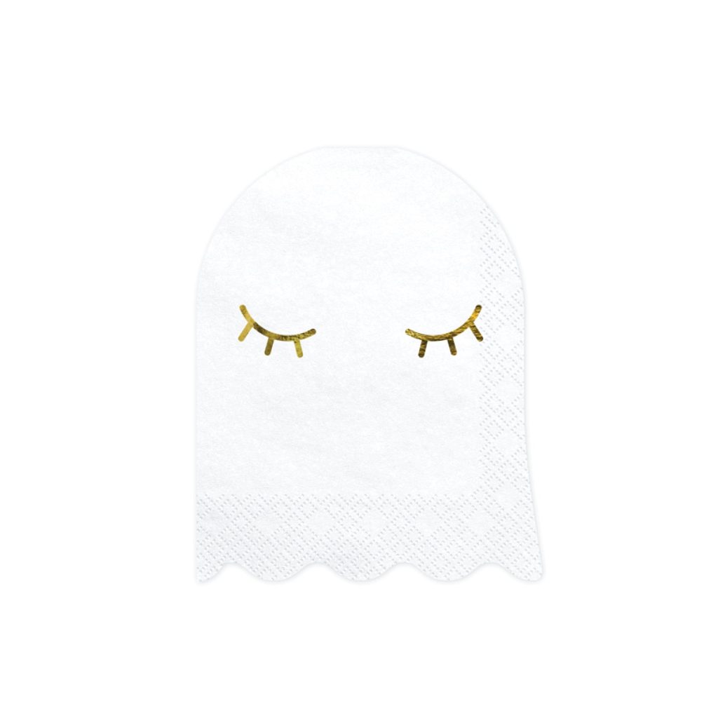 White Ghost Dessert Napkins 20ct