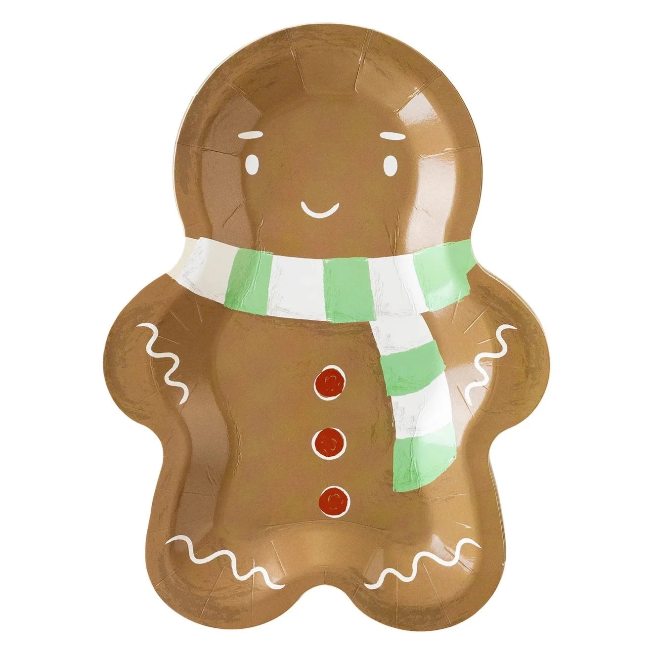 Cozy Gingerbread Man Lunch Plates 8ct