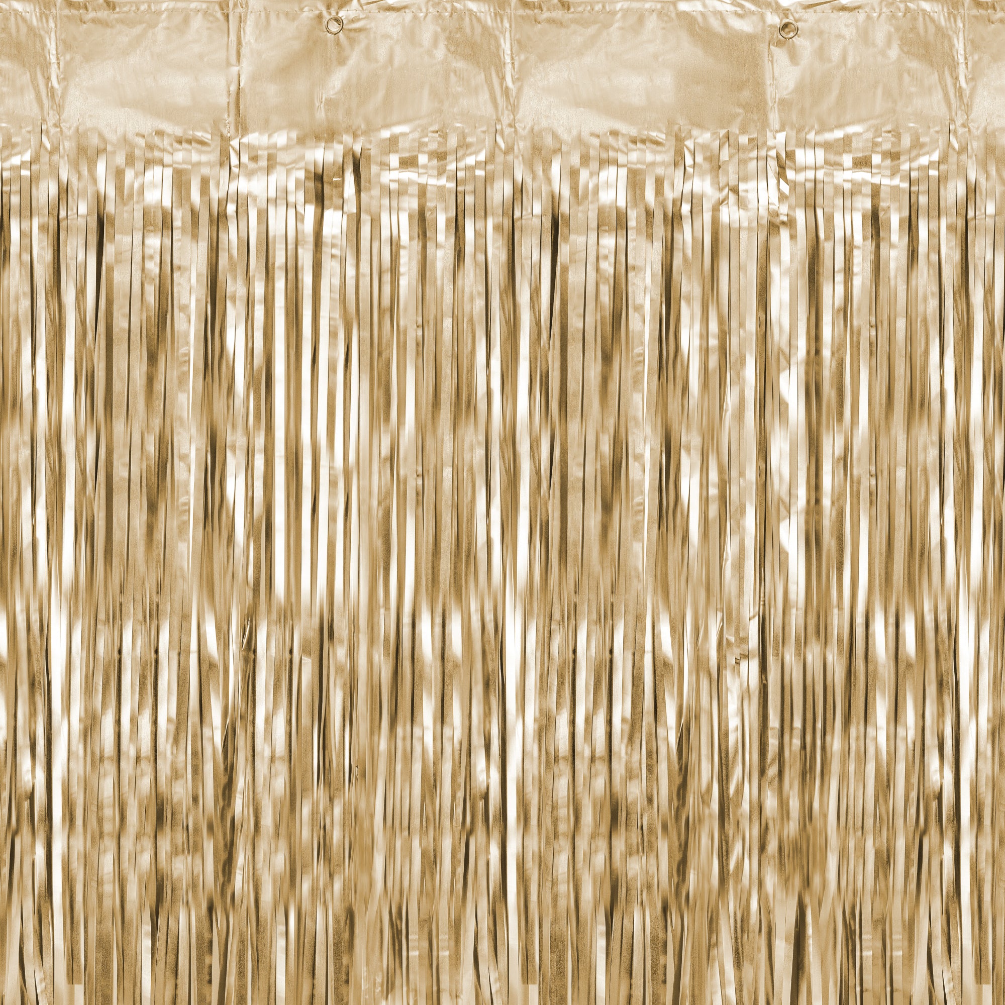 Matte Gold Fringe Curtain