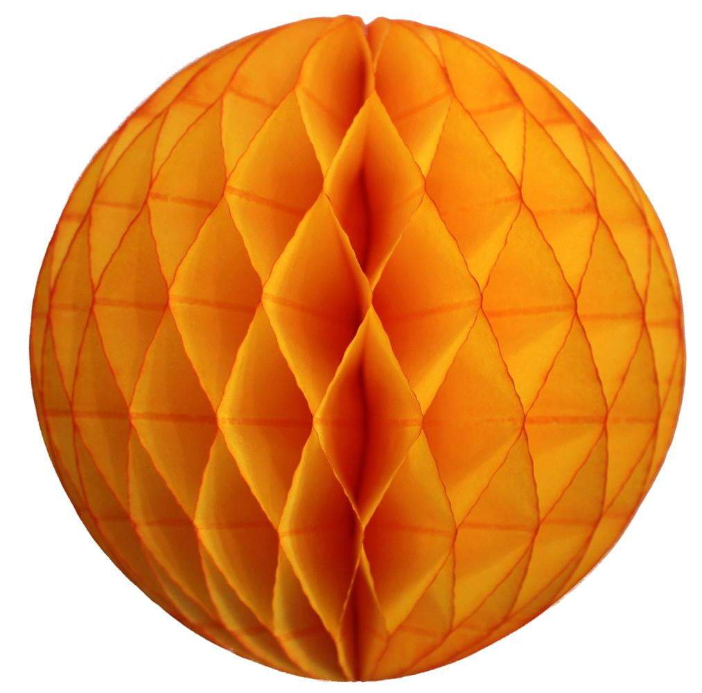 Golden Yellow Honeycomb Tissue Ball