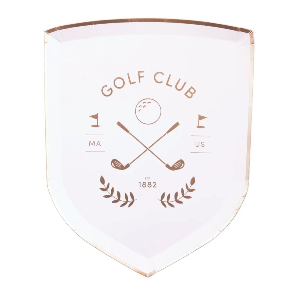 Golf Club Dessert Plates 8ct