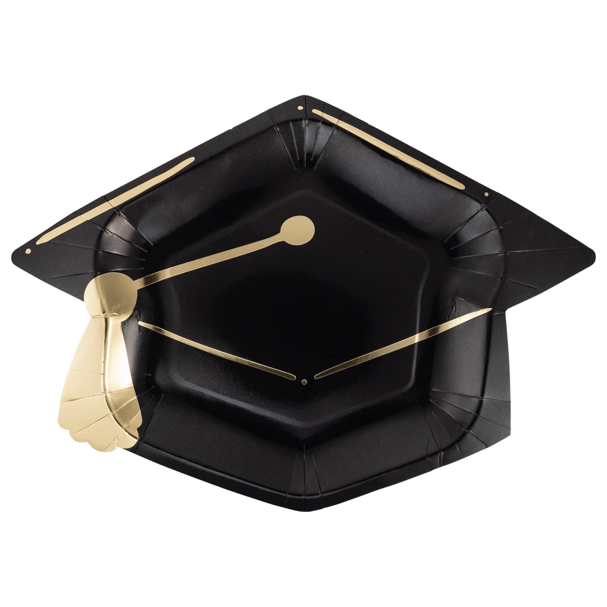 Graduation Cap Lunch Plates 8ct