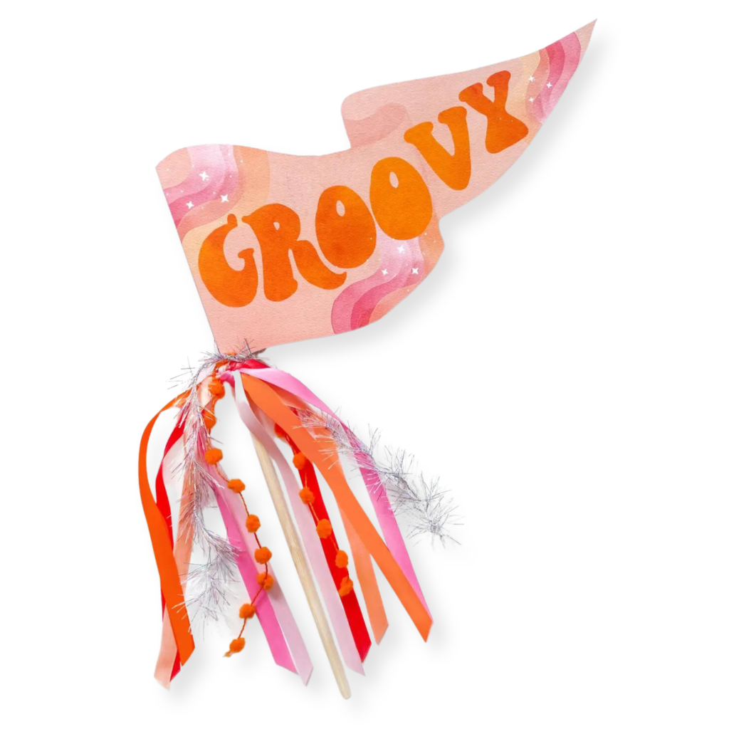 Groovy Party Pennant Flag