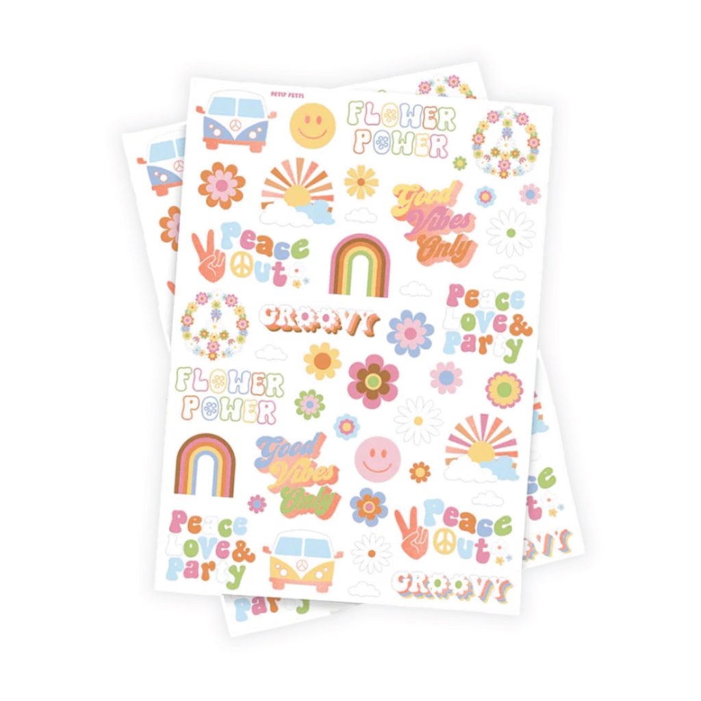 Groovy Temporary Tattoo Sheets 2ct