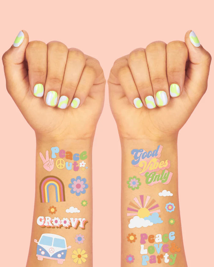 Groovy Temporary Tattoo Sheets 2ct