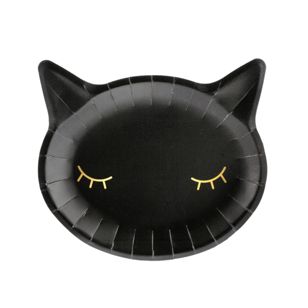 Black Cat Lunch Plates 6ct