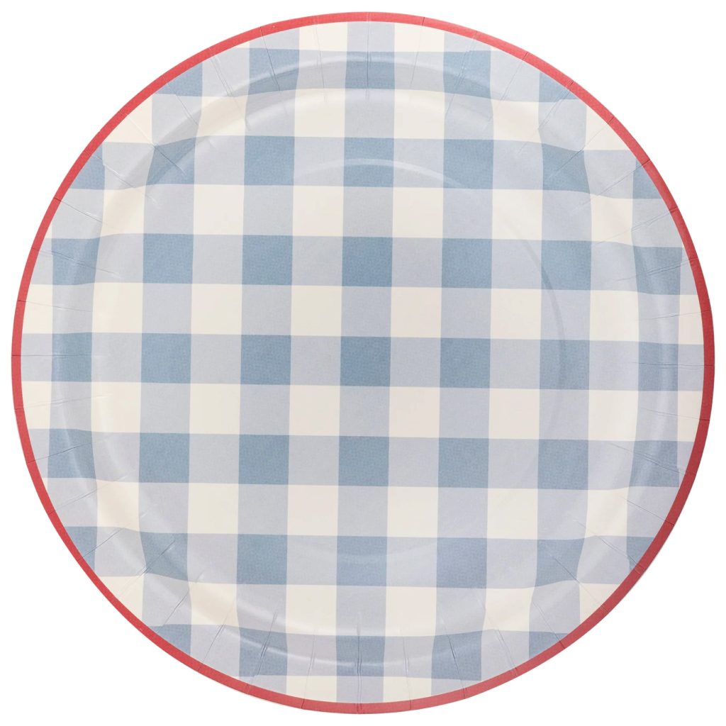 Hamptons Gingham Dinner Plates 8ct