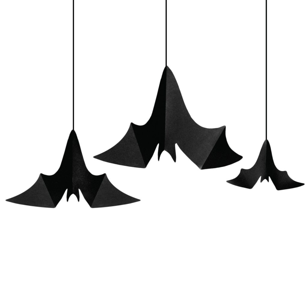 Halloween Hanging Bats 3ct