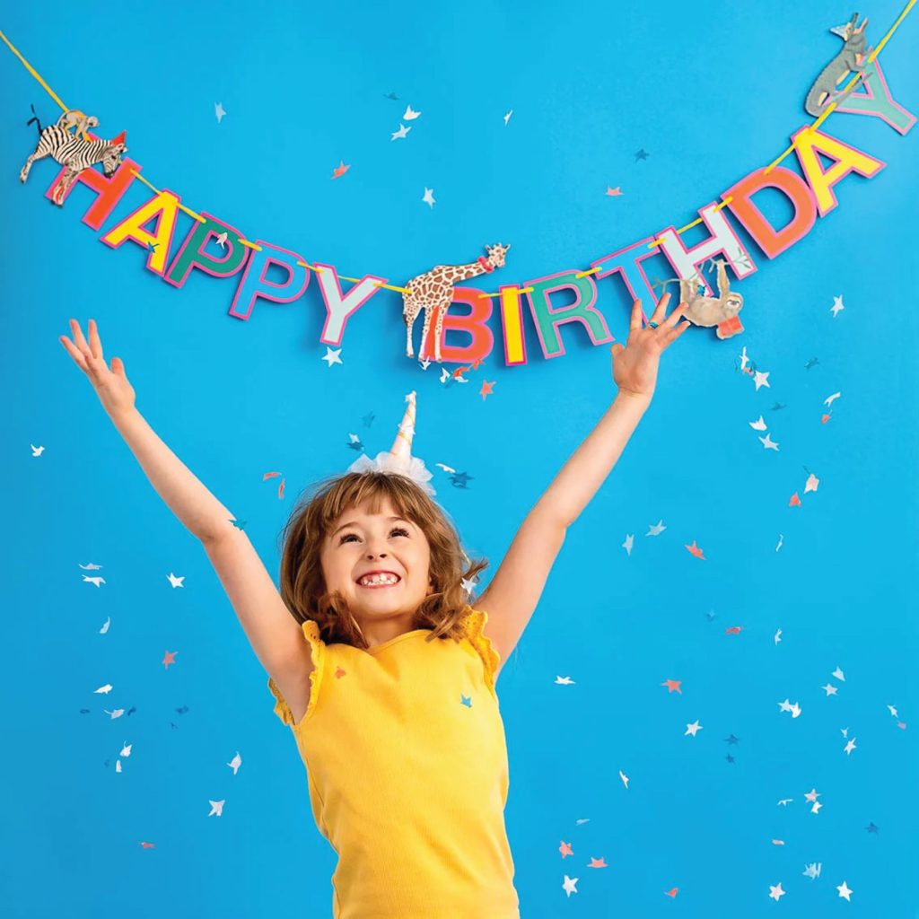 Party Safari Happy Birthday Banner