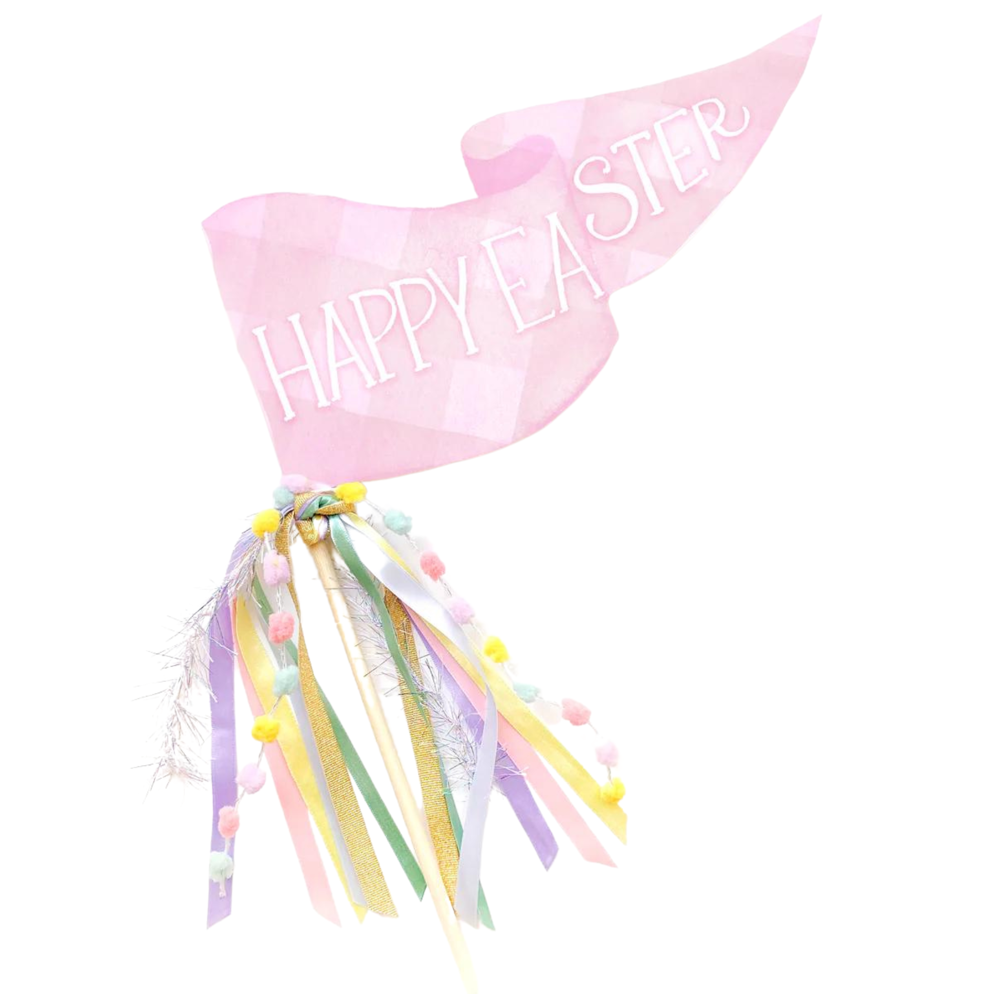 Happy Easter Party Pennant Flag