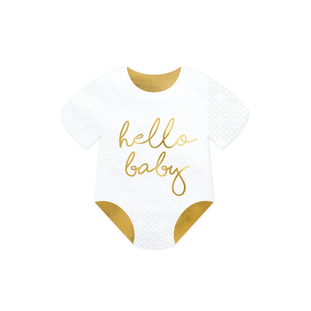 Hello Baby Romper Napkins 20ct