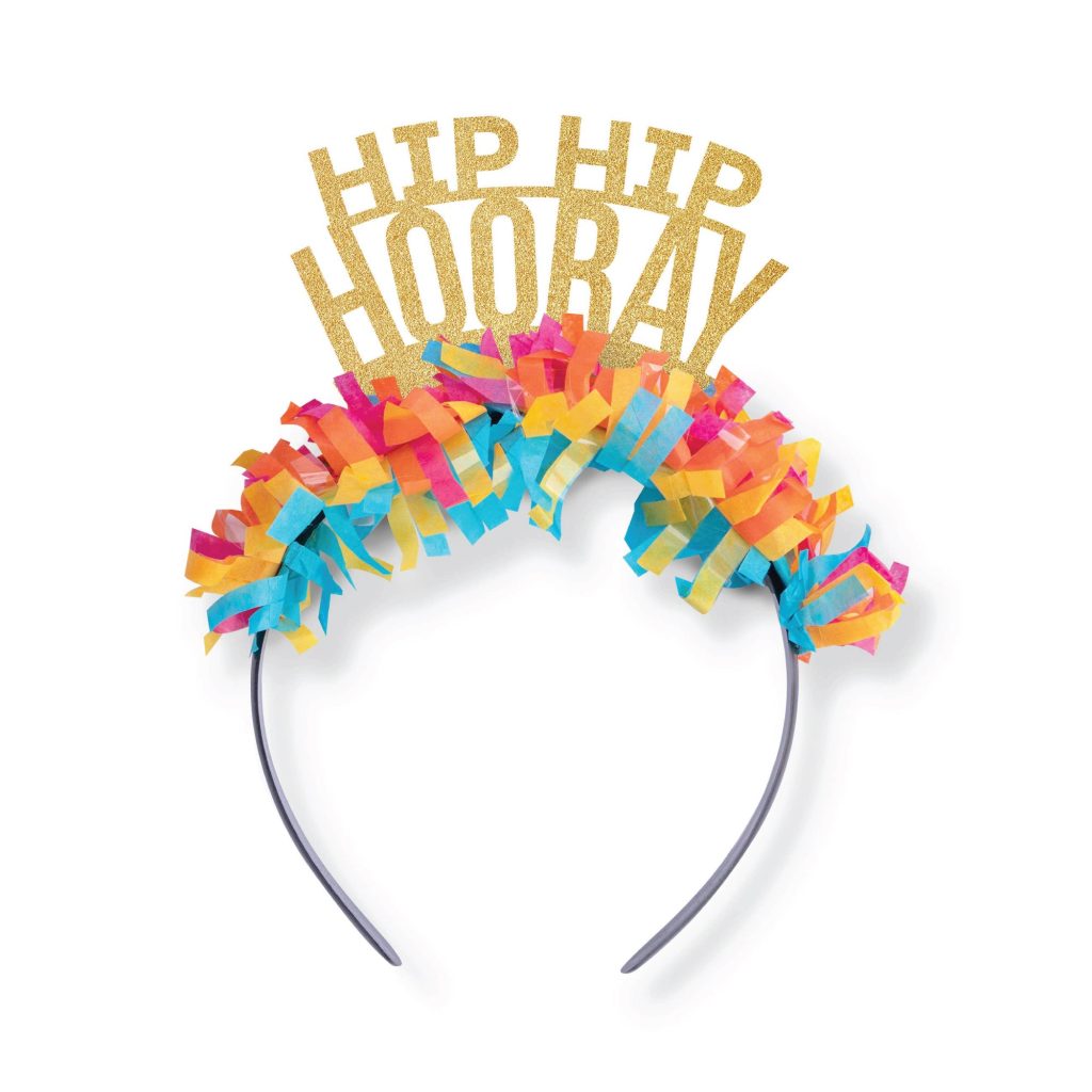 Multicolor Fringe Hip Hip Hooray Headband