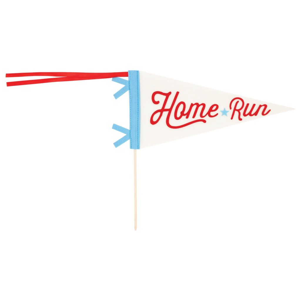 Home Run Baseball Felt Pennant Flag