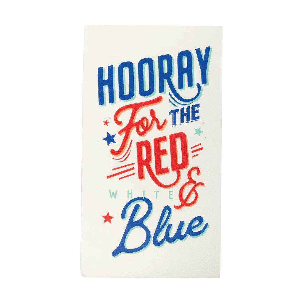 Hooray For The Red White & Blue Paper Guest Towels 24ct