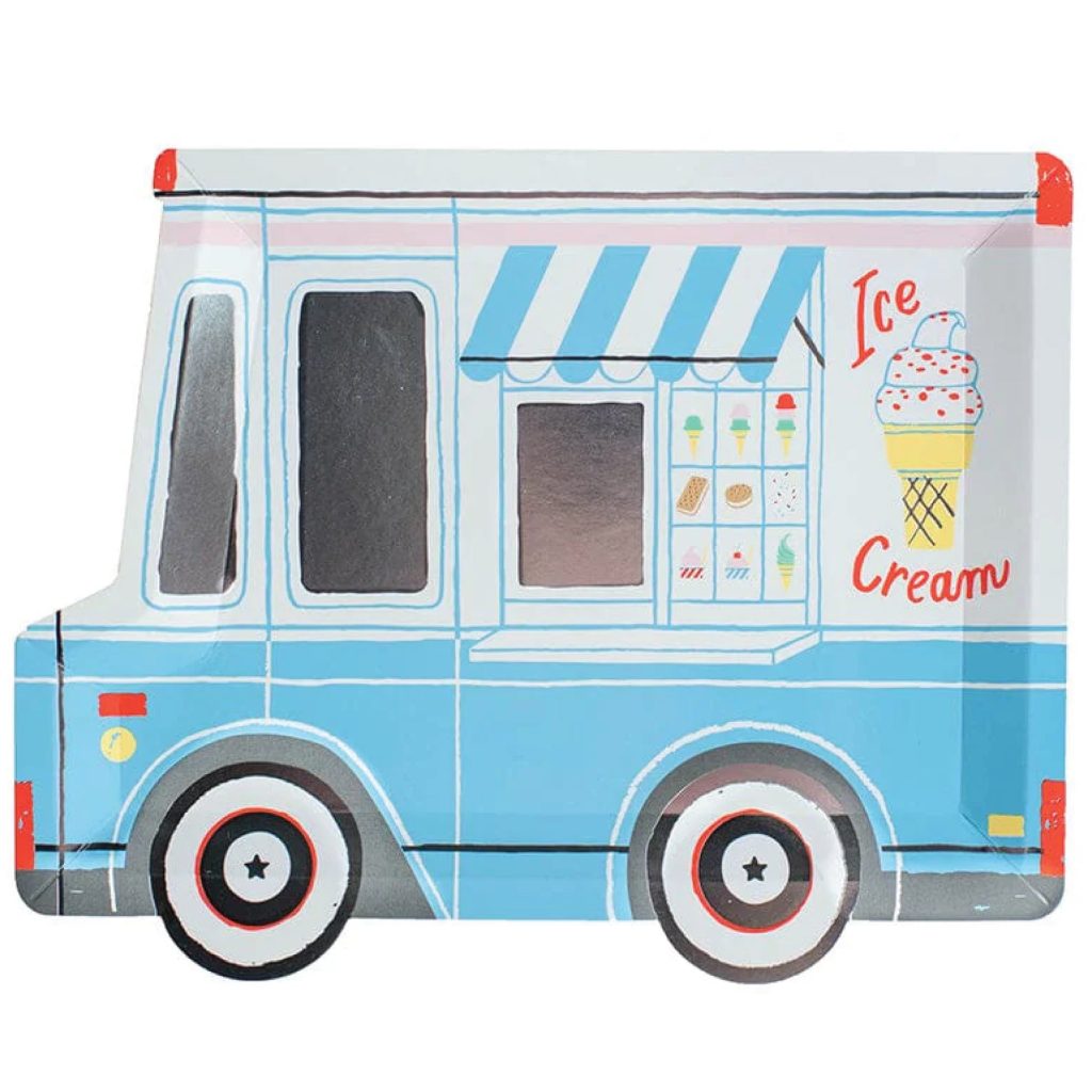 Ice Cream Truck Lunch Plates 8ct