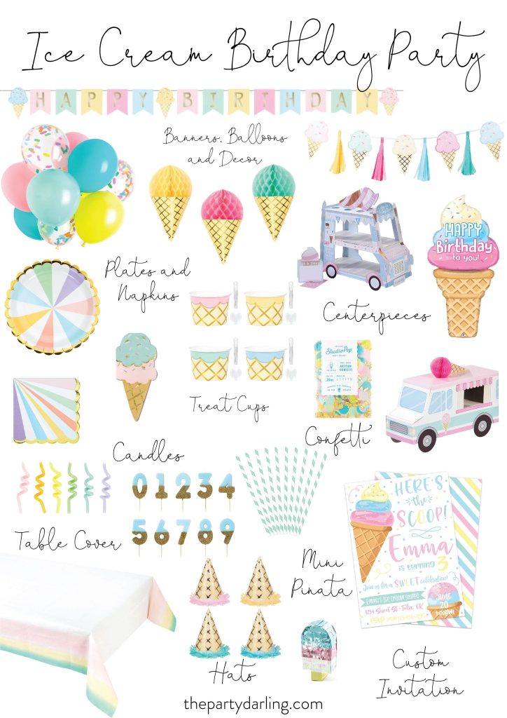 Pastel Ice Cream Cone Honeycomb Decoration 20in