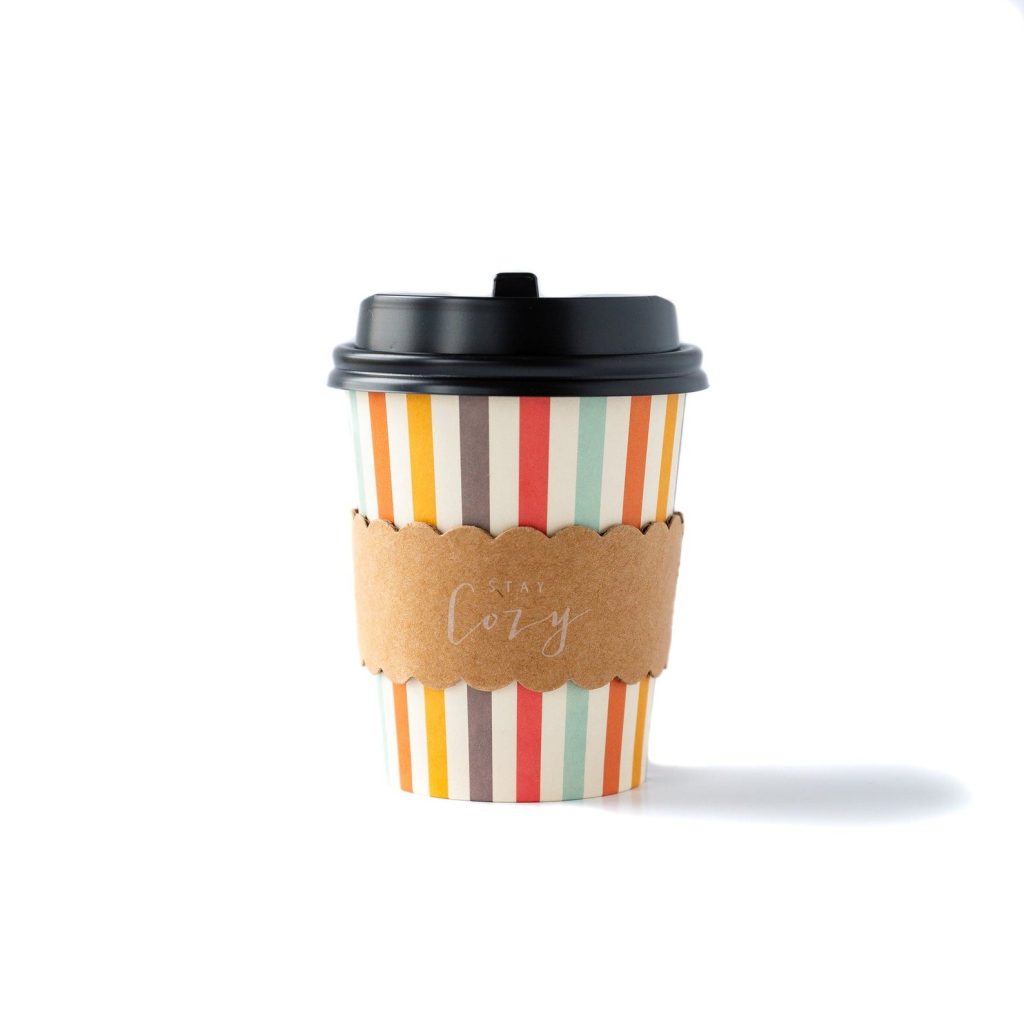 Harvest Stripes Mini Coffee Cups 8ct