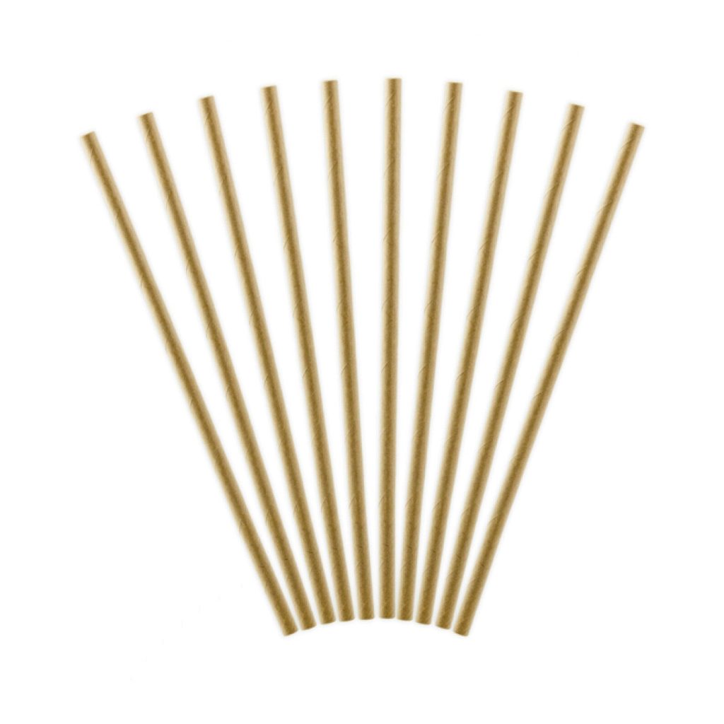 Kraft Paper Straws 10ct