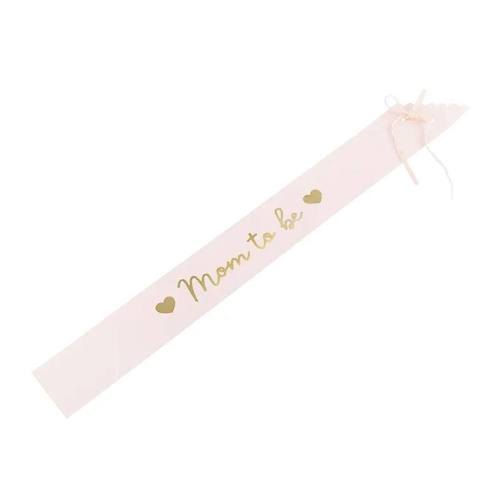 Pink Mom-to-Be Sash