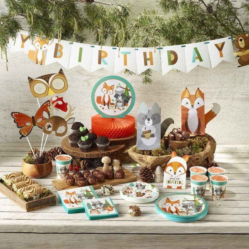 Woodland 1st Birthday Lunch Napkins 16ct