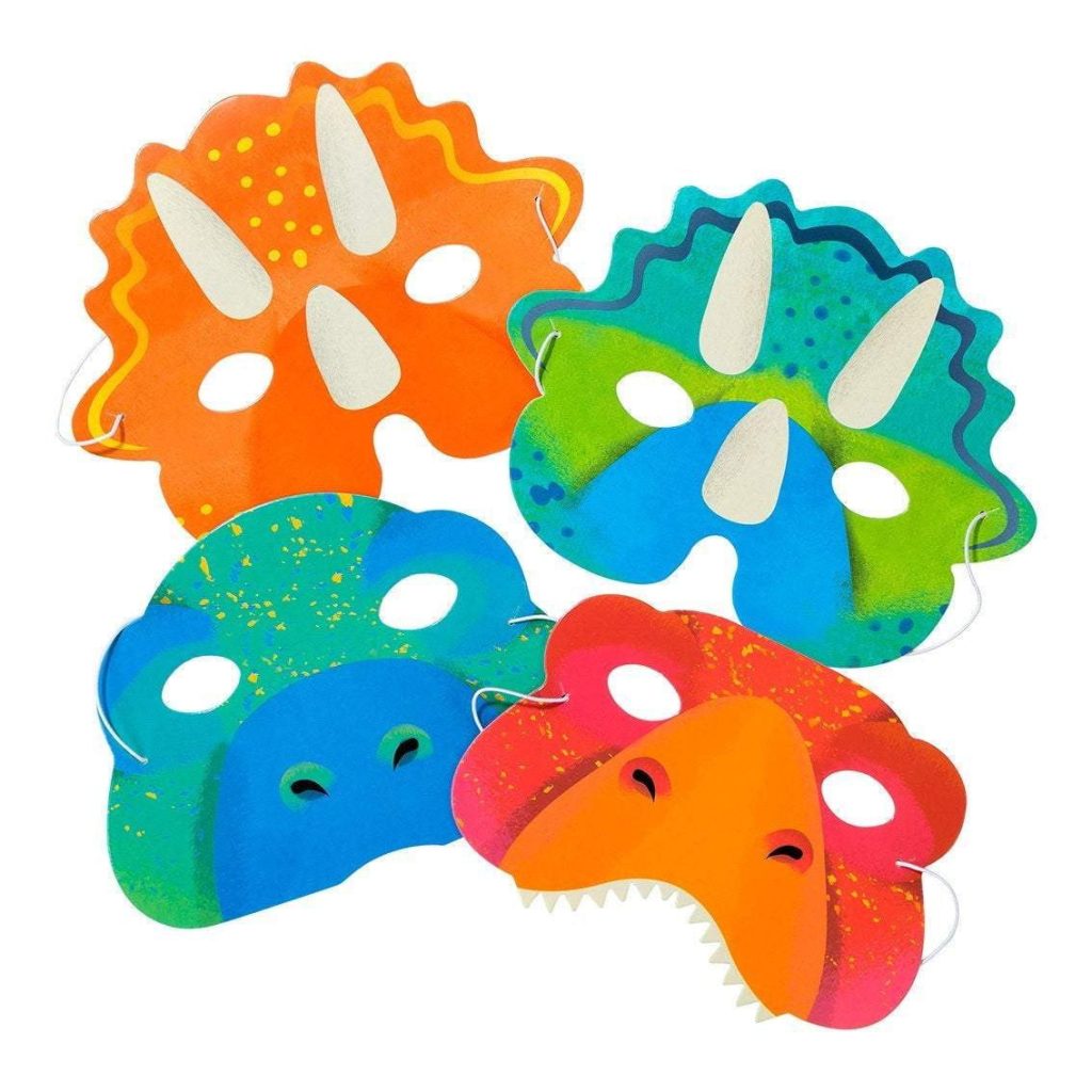 Dinosaur Party Masks 8ct