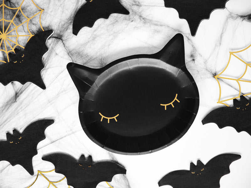 Black Cat Lunch Plates 6ct