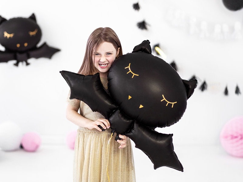 Black Halloween Bat Balloon 20.5in