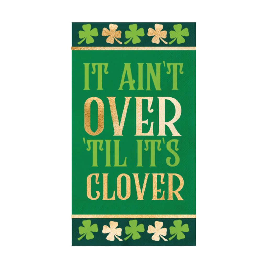 It Ain’t Over ‘Til It’s Clover Paper Guest Towels 16ct