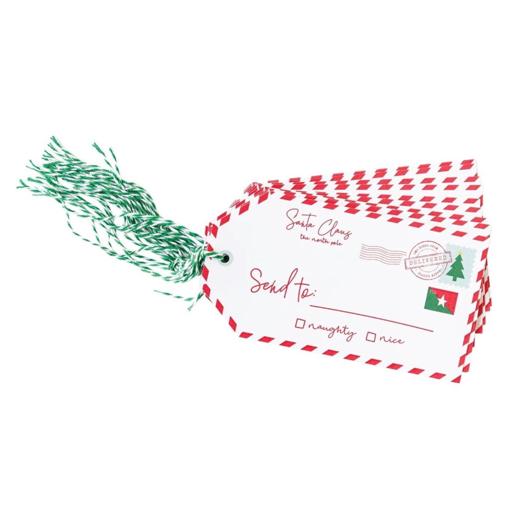 Oversized Letter From Santa Gift Tags 12ct