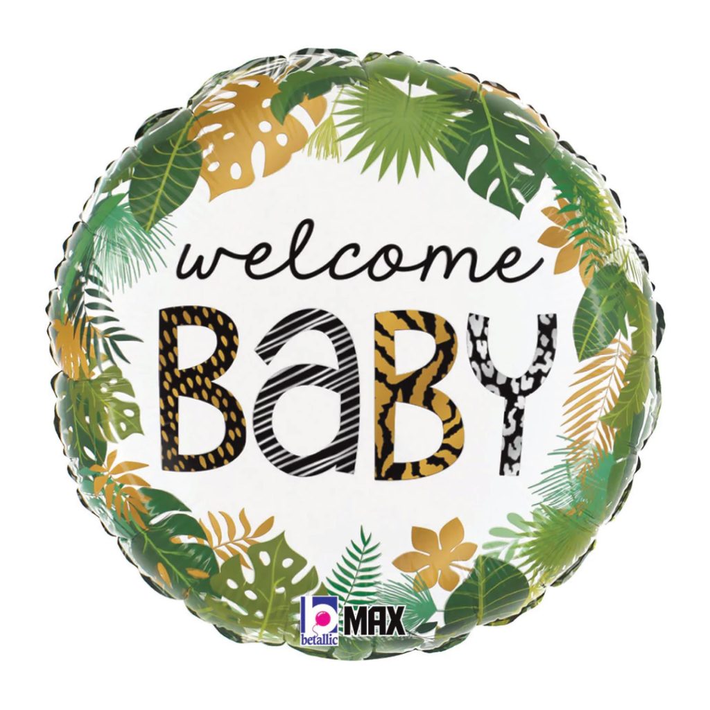 Jungle Welcome Baby Balloon 18in