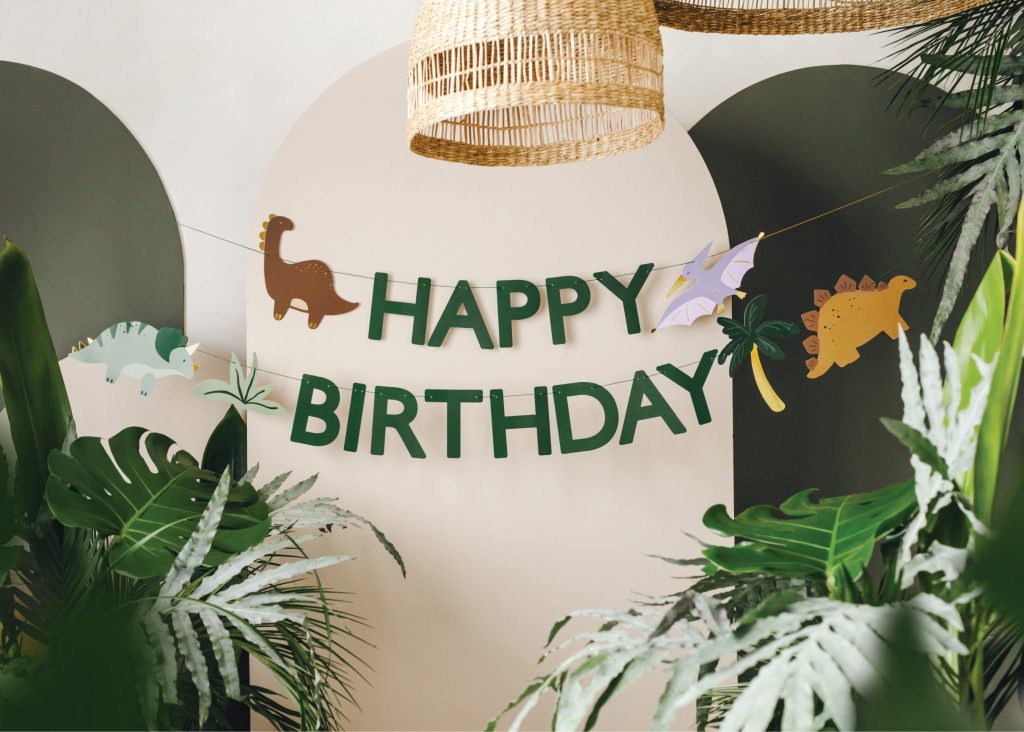 Dinosaur Happy Birthday Banner 10ft