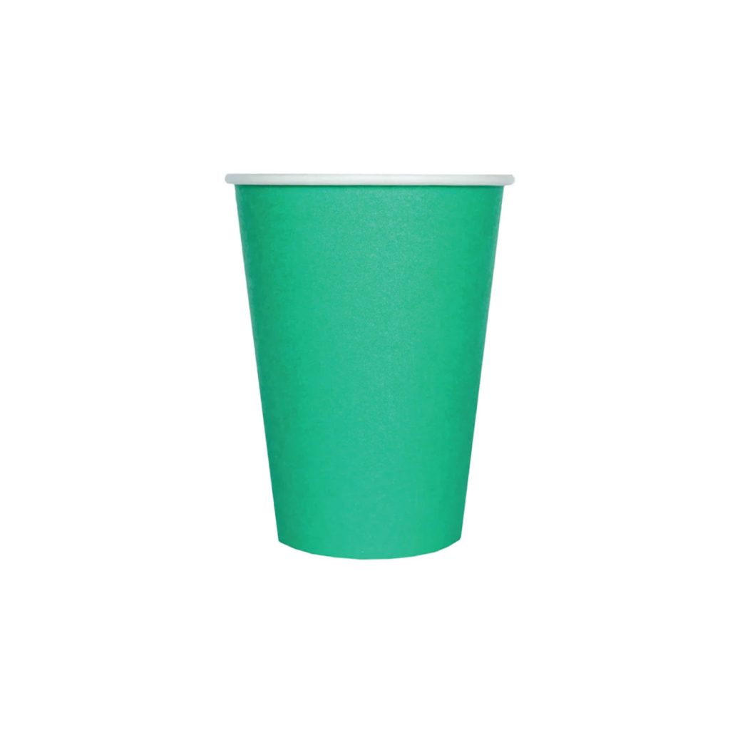 Kelly Green Paper Cups 8ct