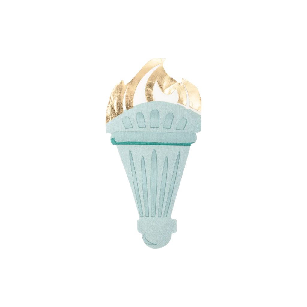 Lady Liberty Torch Dessert Napkins 18ct