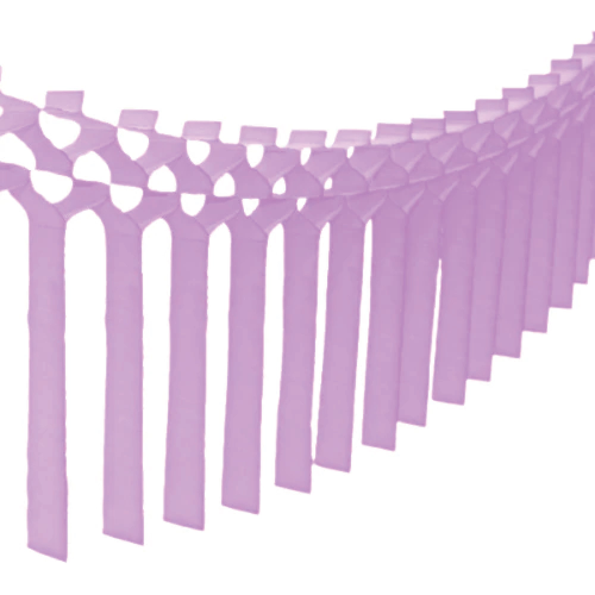 Lavender Tissue Paper Streamer Garland 12ft