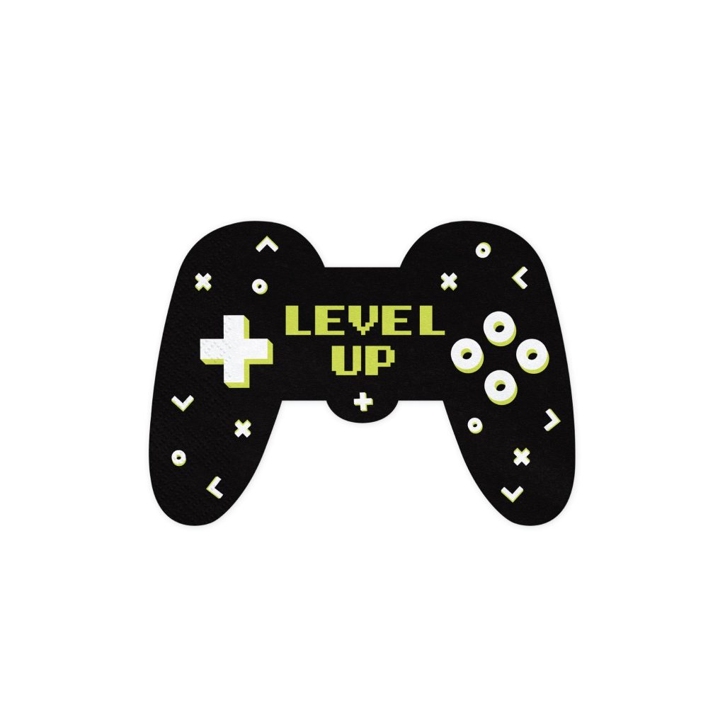 Level Up Game Controller Lunch Napkins 12ct