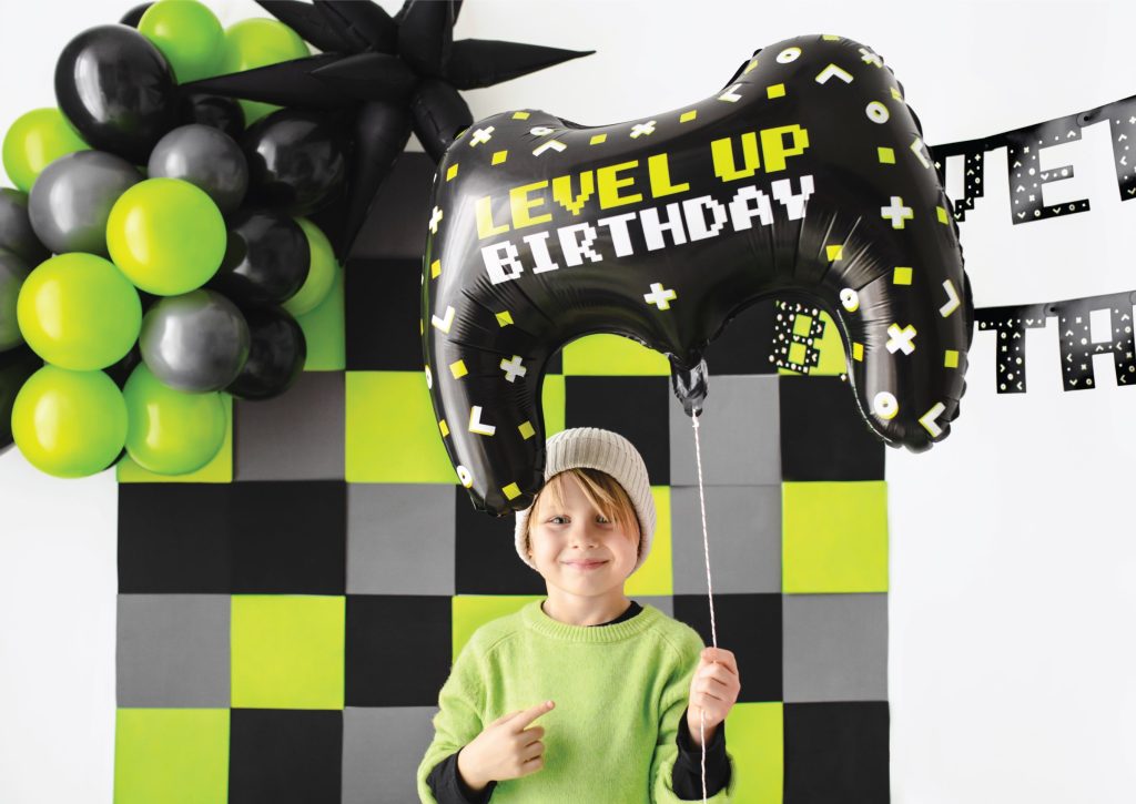 Level Up Birthday Controller Foil Balloon 25.5in