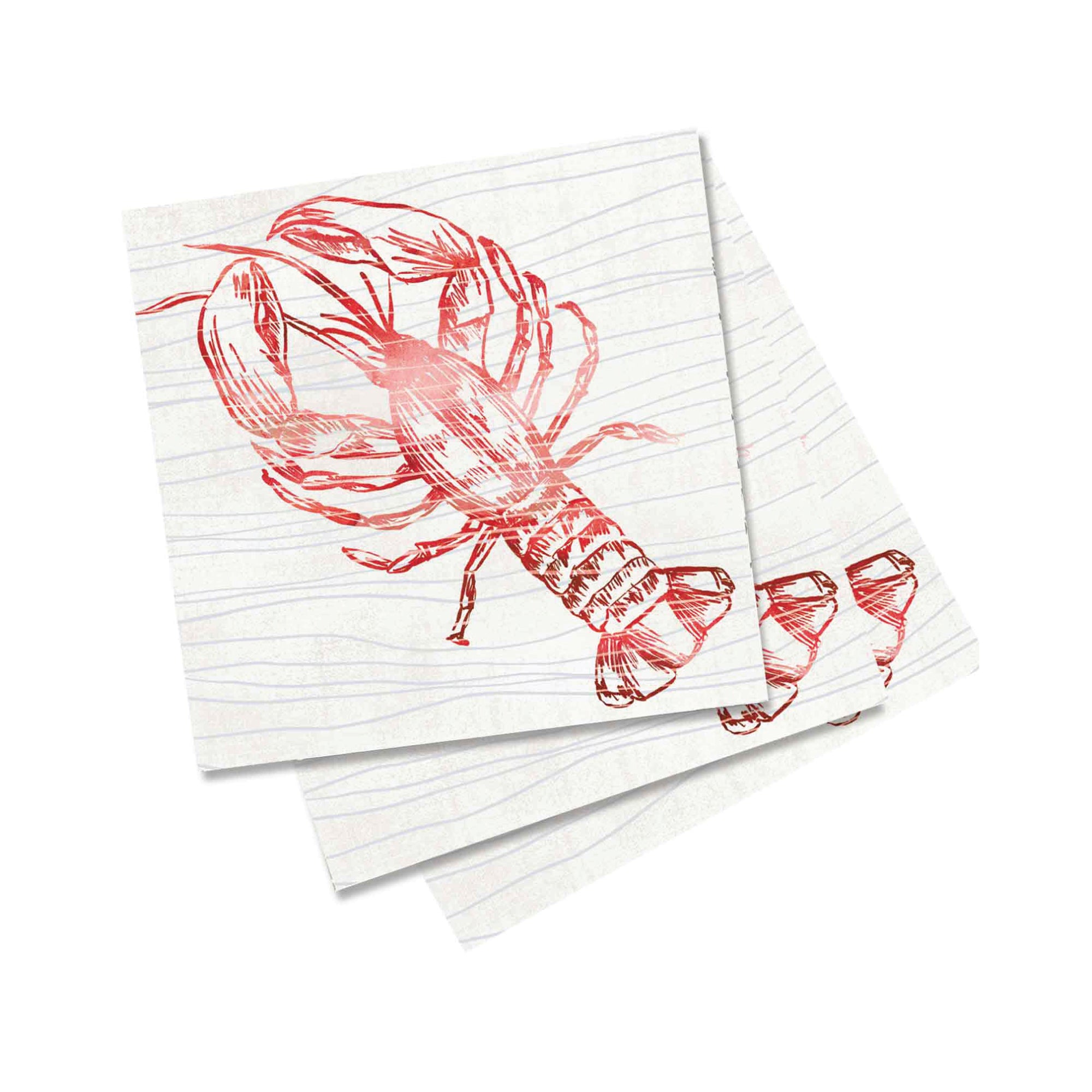 Lobster Dessert Napkins 20ct