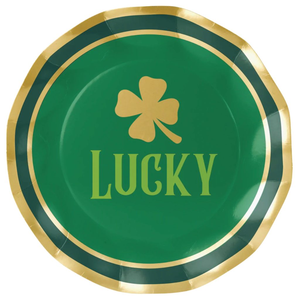 Lucky Clover St. Patrick’s Day Dinner Plates 8ct