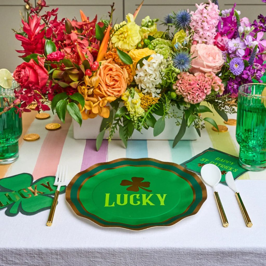 Lucky Clover St. Patrick’s Day Dinner Plates 8ct