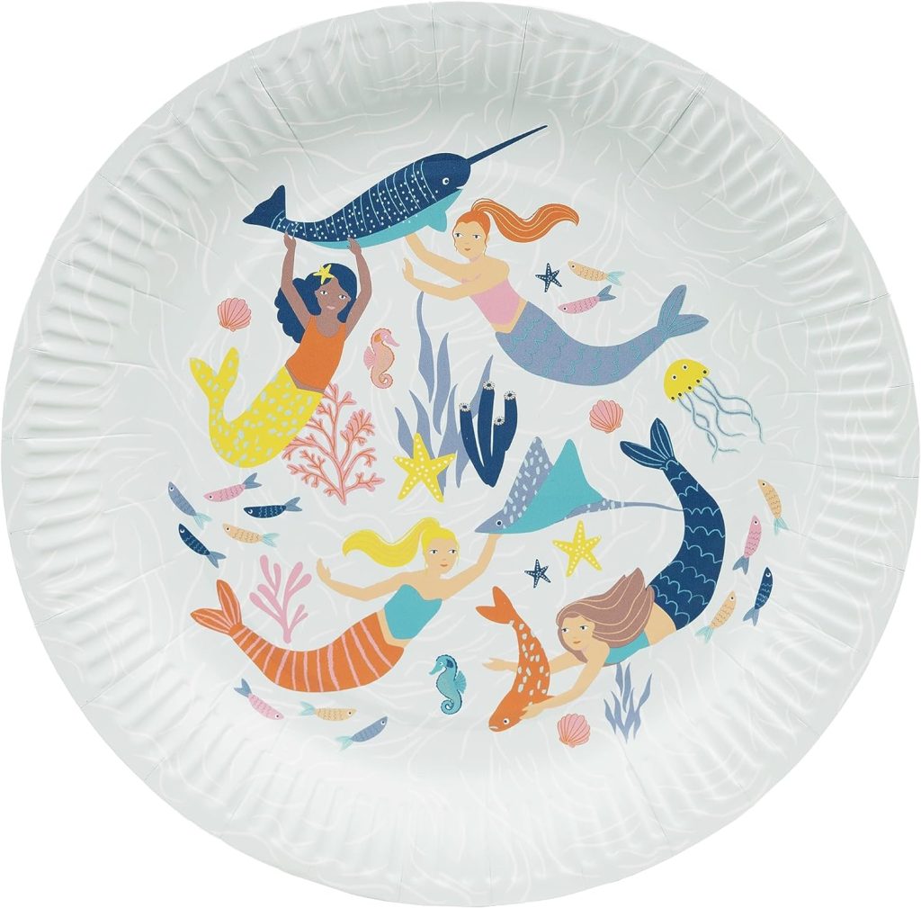 Make Waves Mermaid Lunch Plates 8ct