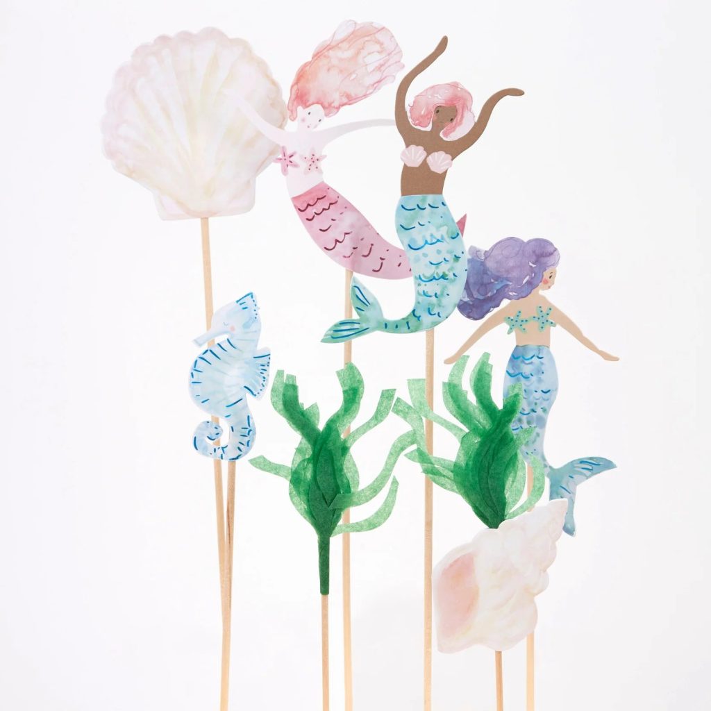 Mermaid Cake Toppers 7ct