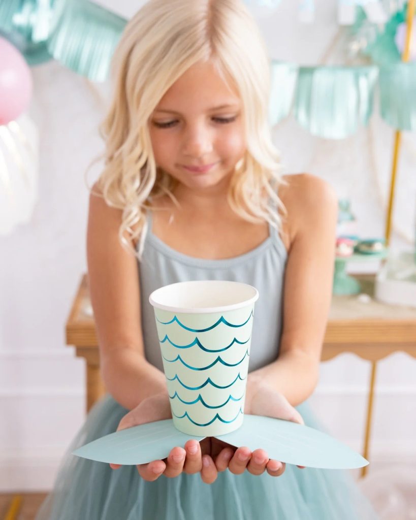 Mermaid Tail Paper Cups 8ct