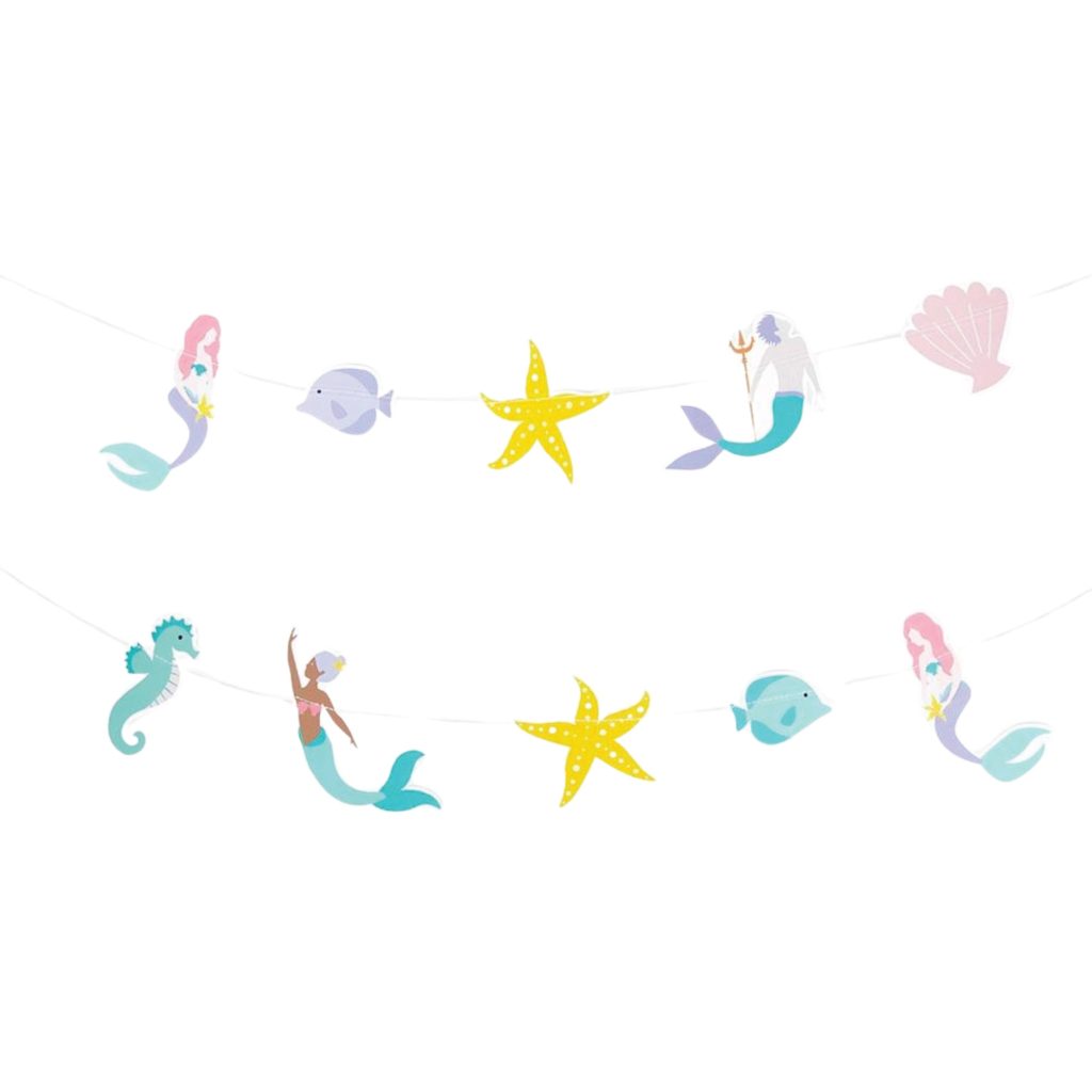 Magical Mermaid Party Garland 10ft