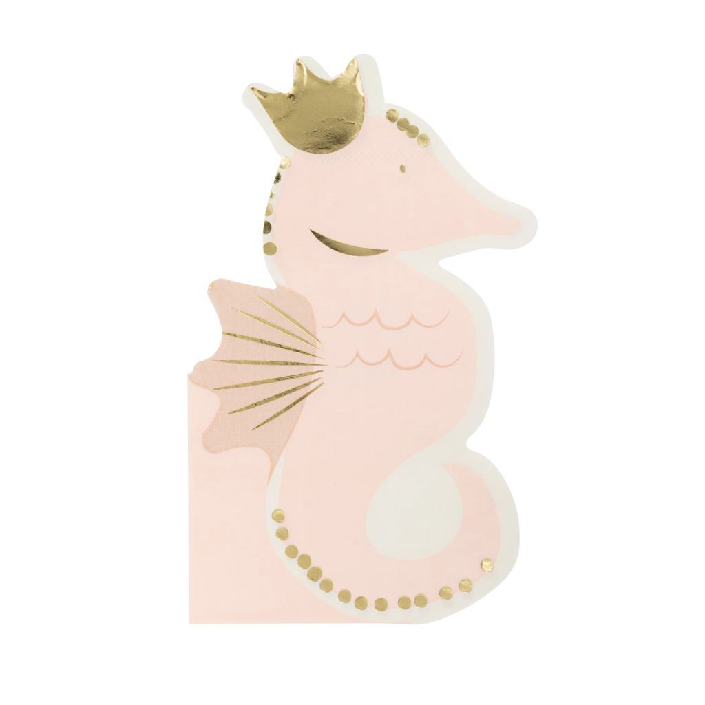 Pink Seahorse Lunch Napkins 18ct