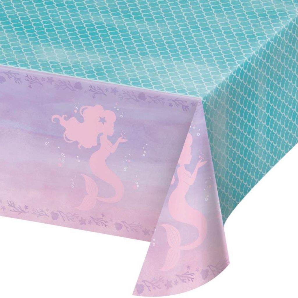 Shimmer Mermaid Plastic Table Cover