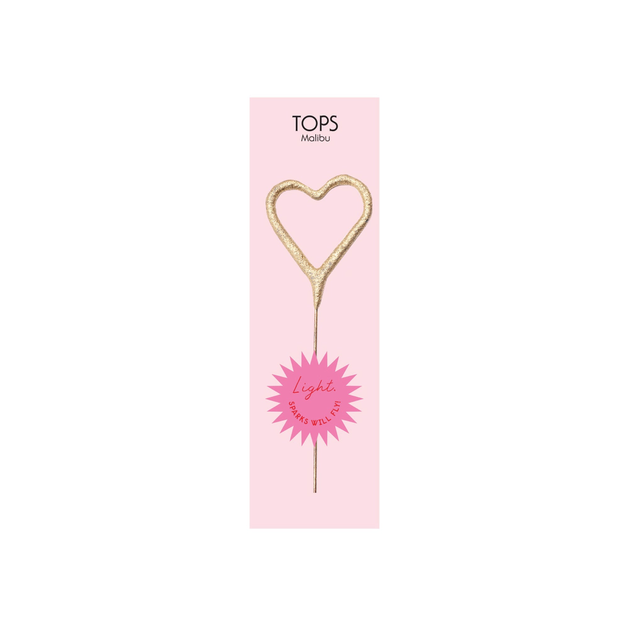 Mini Gold Heart Sparkler