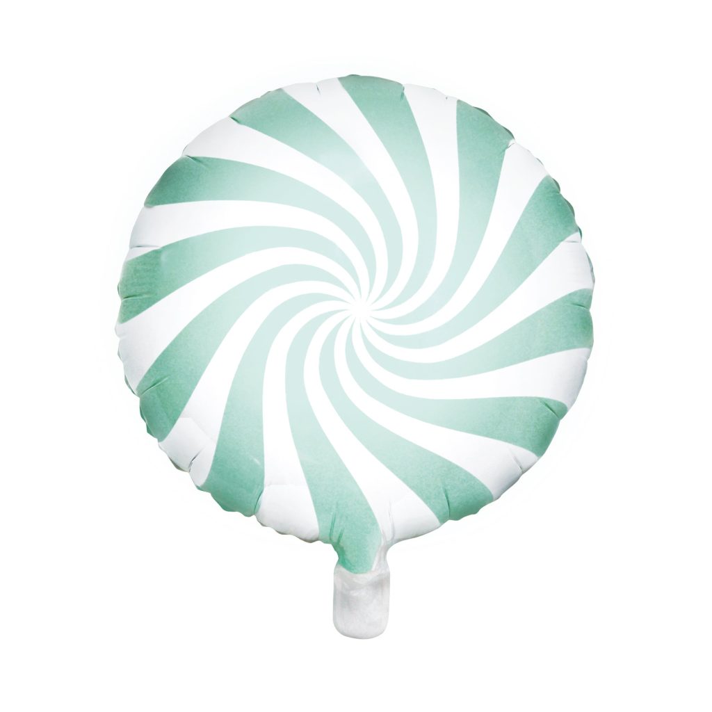 Mint Green Swirly Lollipop Foil Balloon 14in