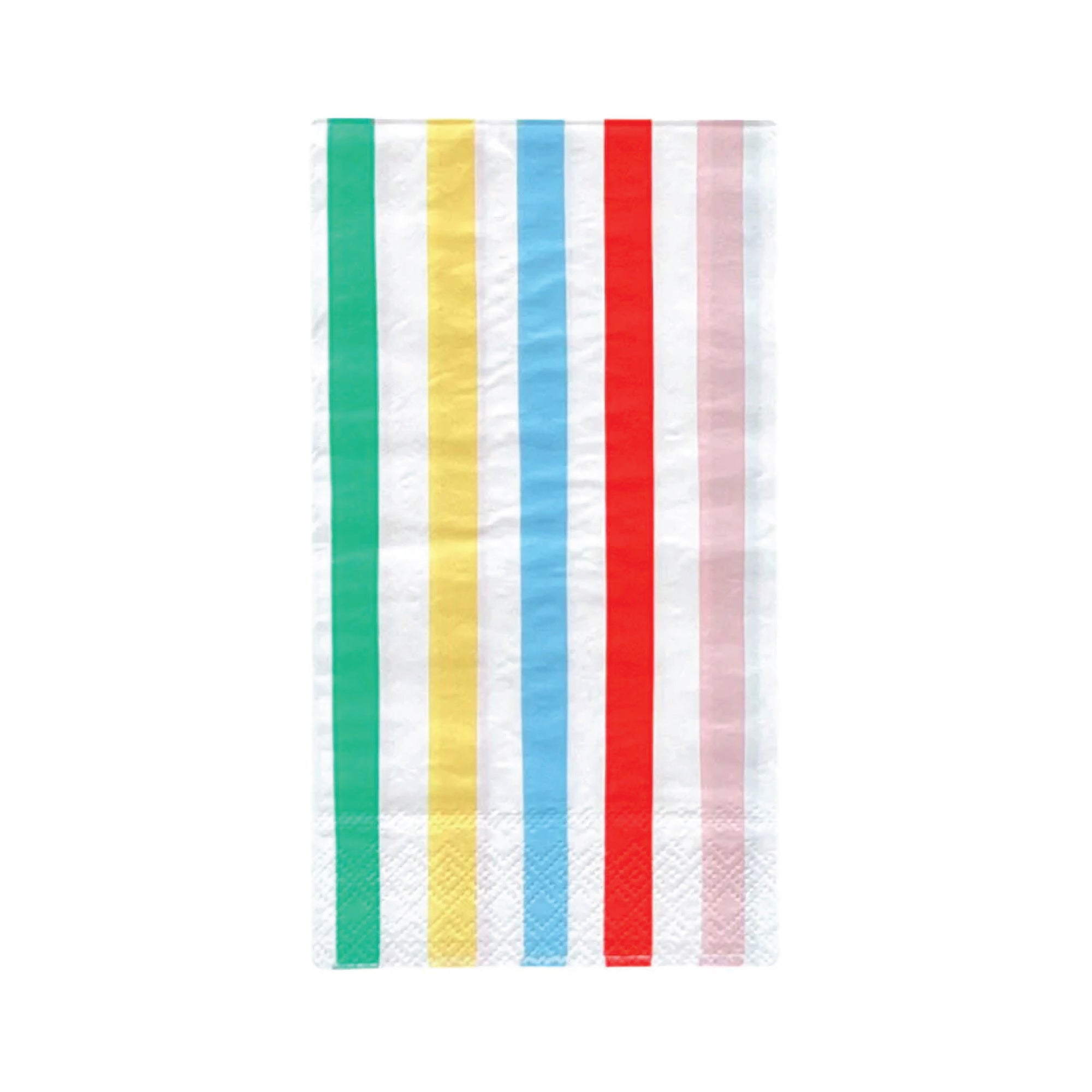 Multicolored Striped Paper Guest Towels 16ct