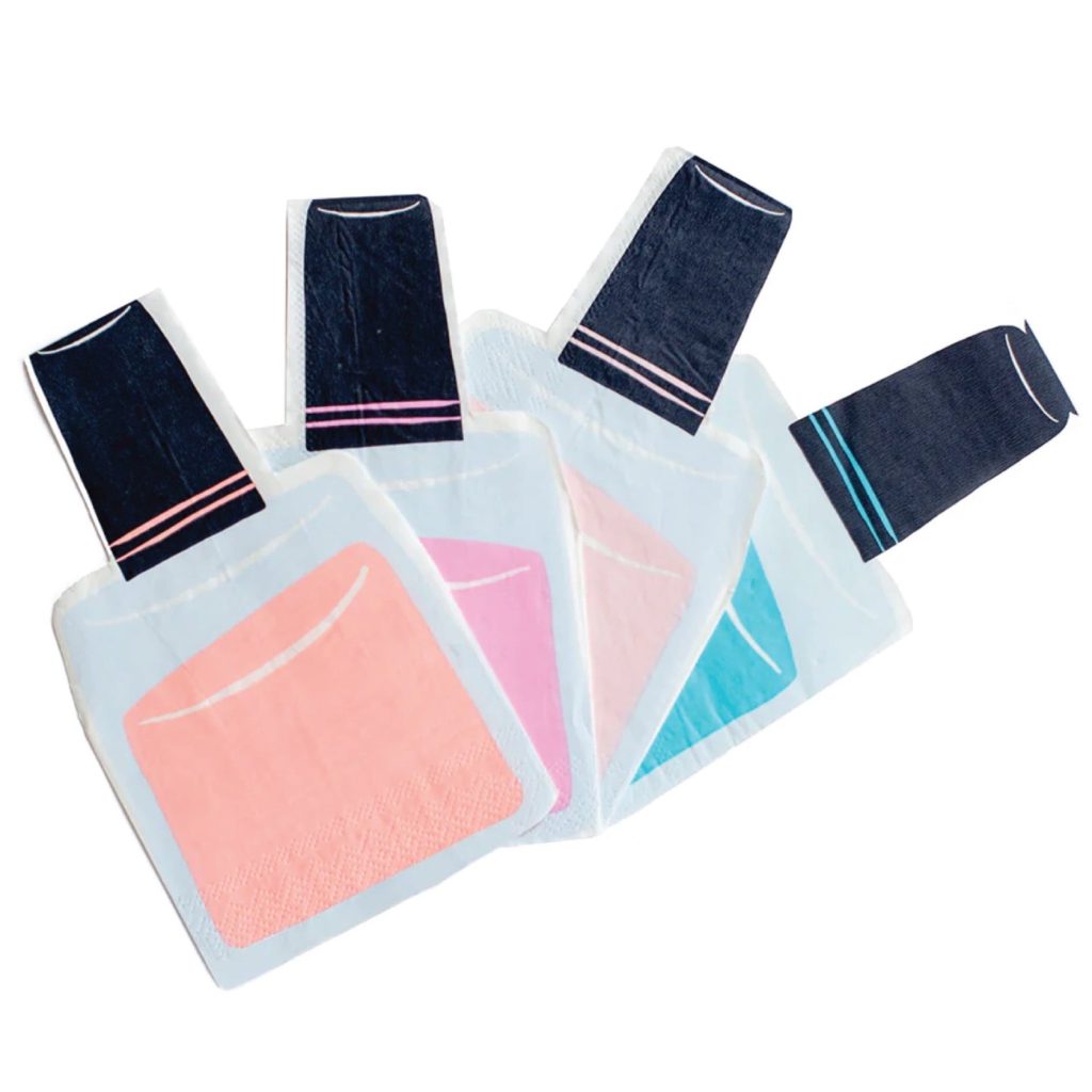 Nail Polish Lunch Napkins 16ct