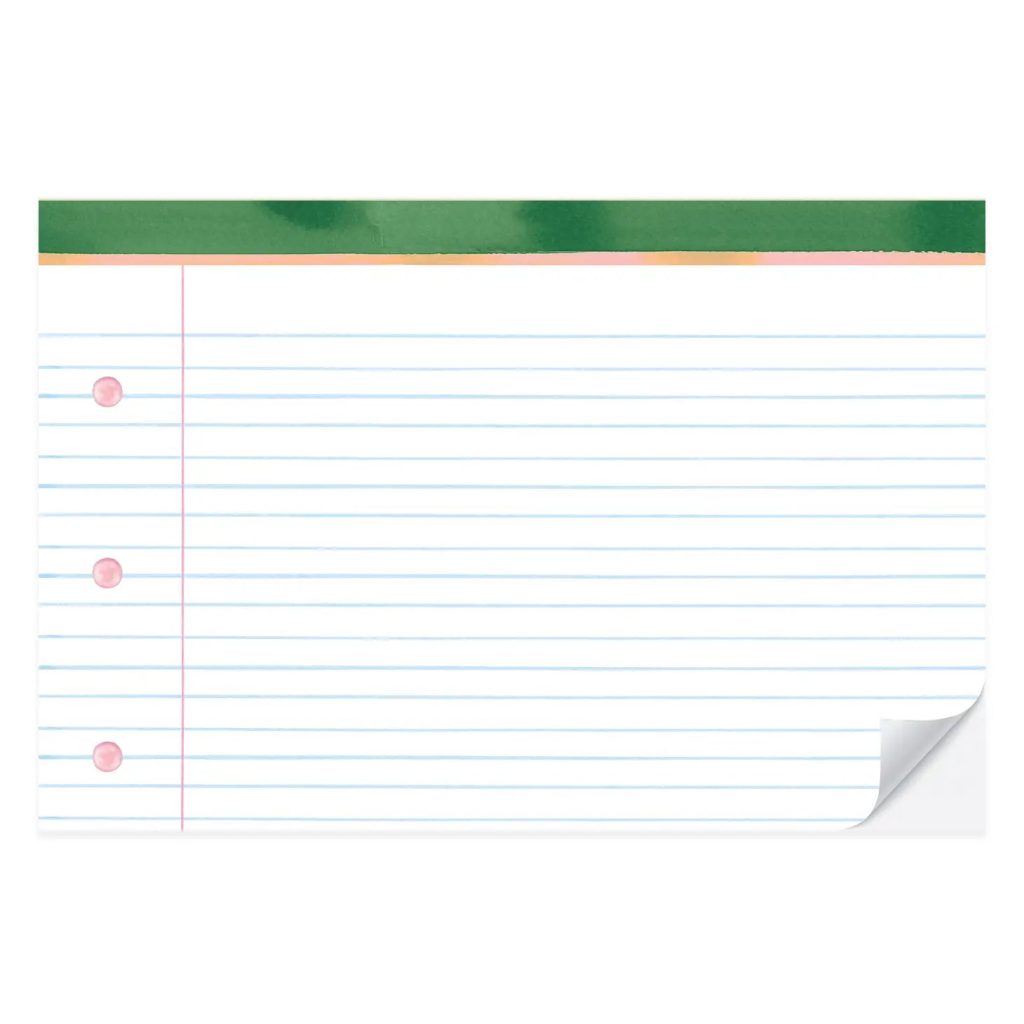 Notepad Tear-Off Paper Placemat Pad 25ct